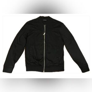 Banana Republic Dress Black zip up lightweight Bomber, Size Medium